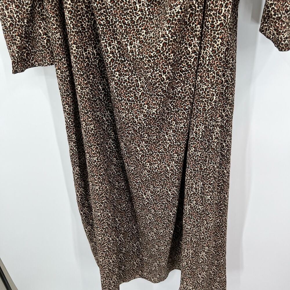 ASOS Design Curve Leopard Print Square Neck Maxi … - image 4